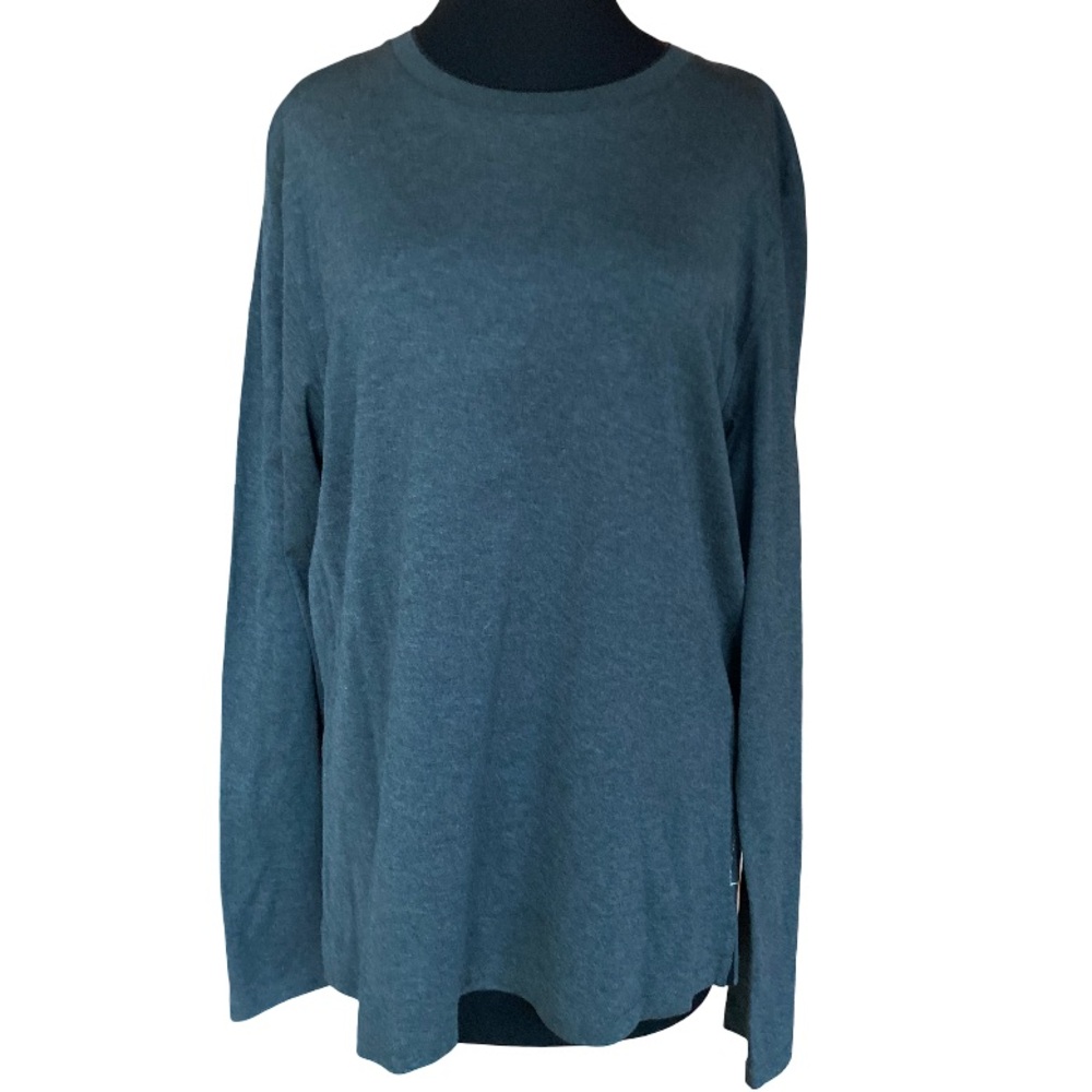 rag & bone 100% Pima cotton dark grey long sleeve basic t-shirt size large